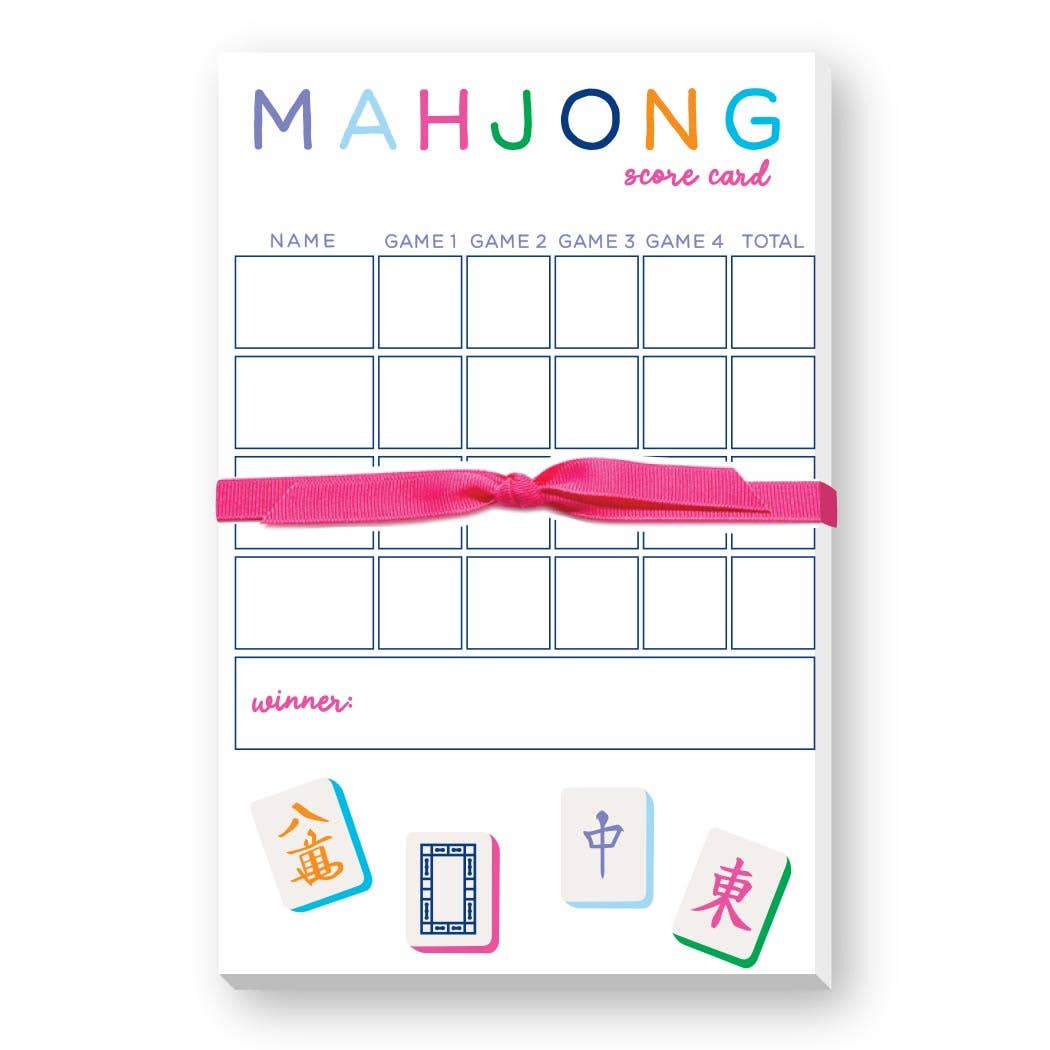 MAHJONG SCORING NOTEPAD - Something Splendid Co.