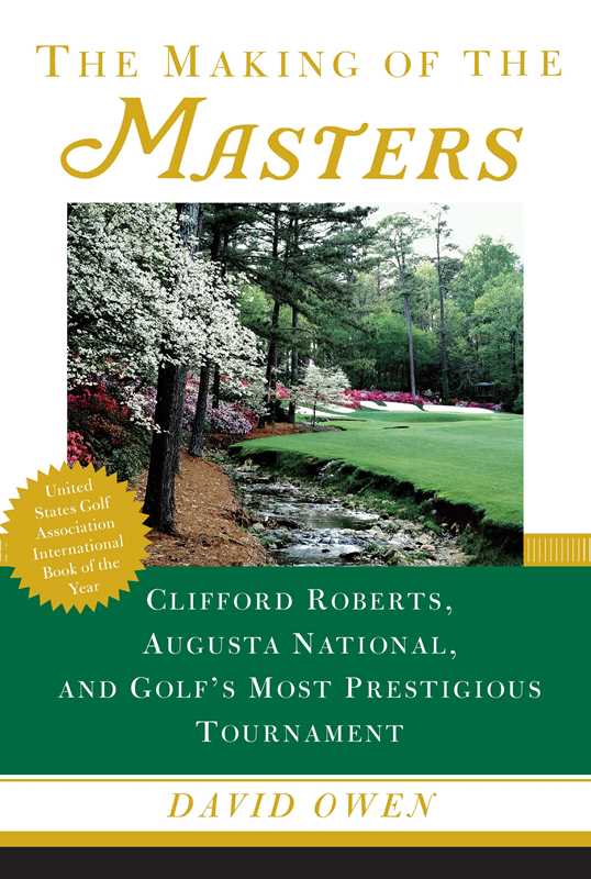 Making of the Masters by David Owen - Something Splendid Co.