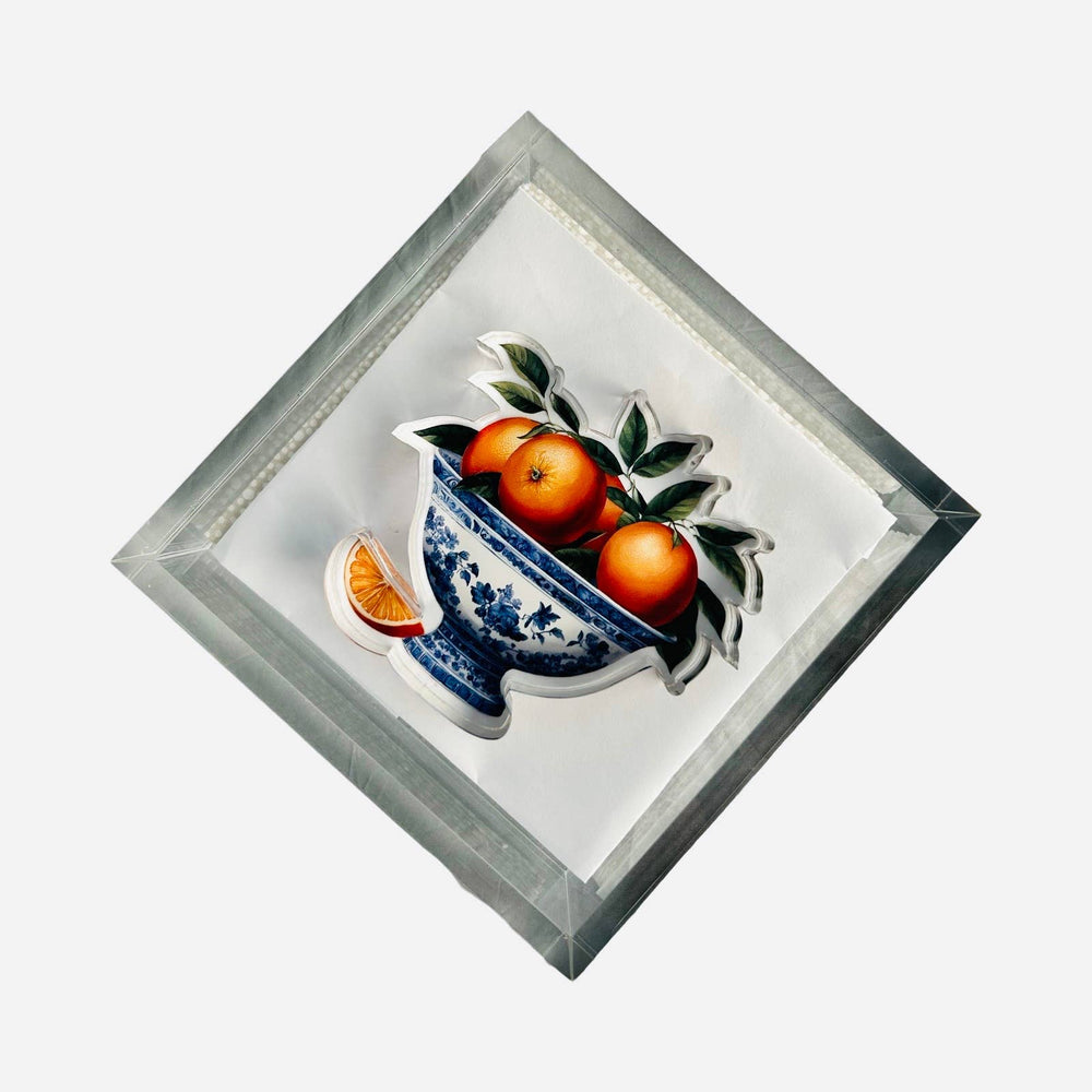 Mandarin Acrylic Napkin Weight - Something Splendid Co.