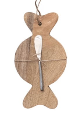 Mango Wood Board & Canape Knife, 6 Styles - Something Splendid Co.