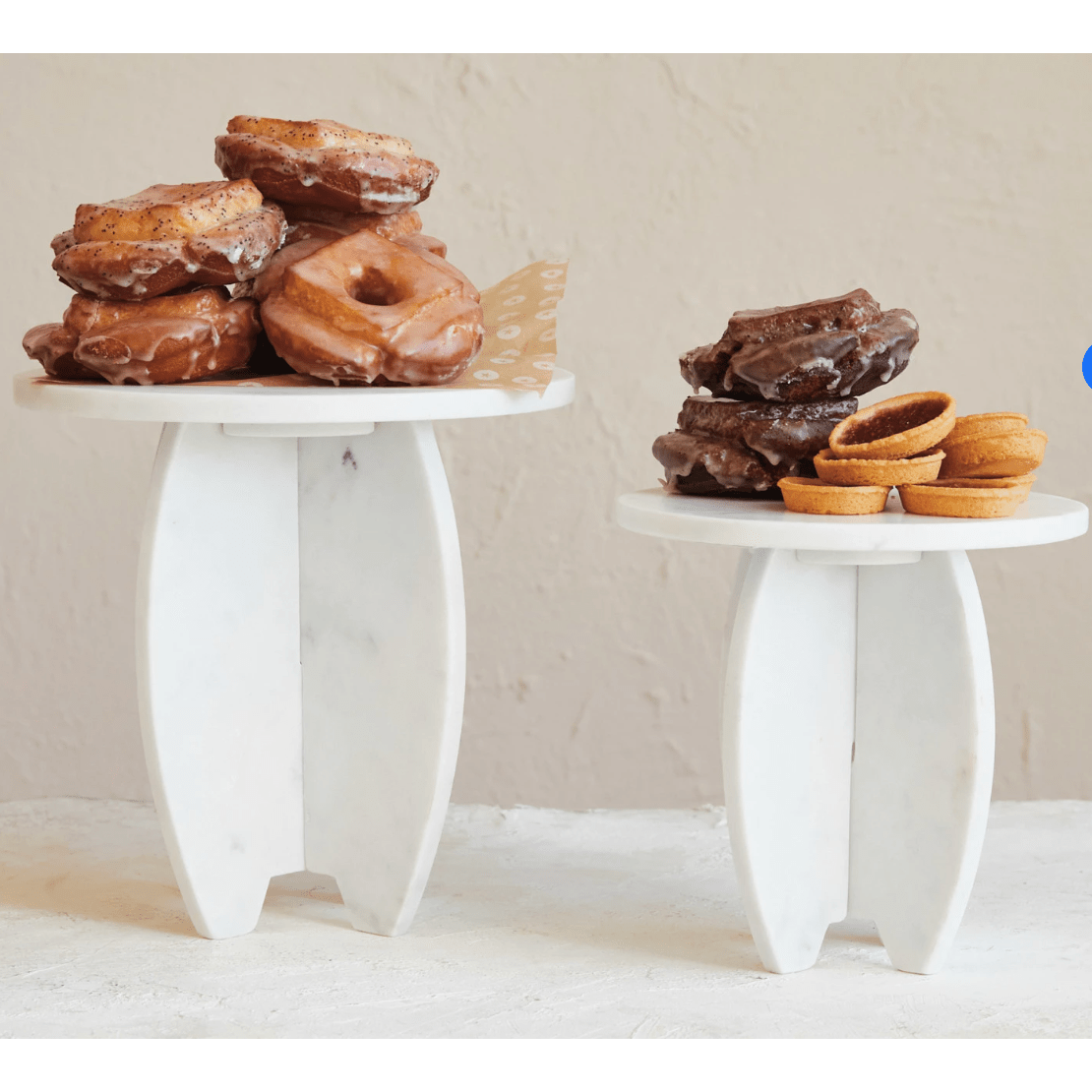 Marble Pedestal with Interlocking Base | Small - Thumbnail 4