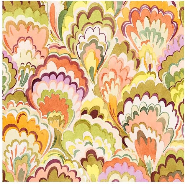 Marbled Ceramica Raspberry/Chartreuse Cocktail Napkins - Something Splendid Co.