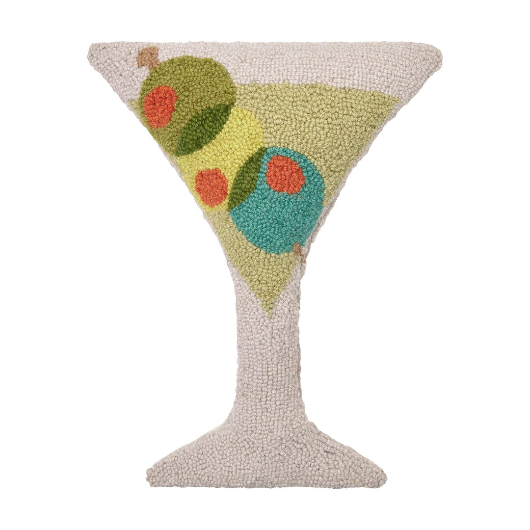 Martini Glass Shaped Hook Pillow - Ampersand - Something Splendid Co.