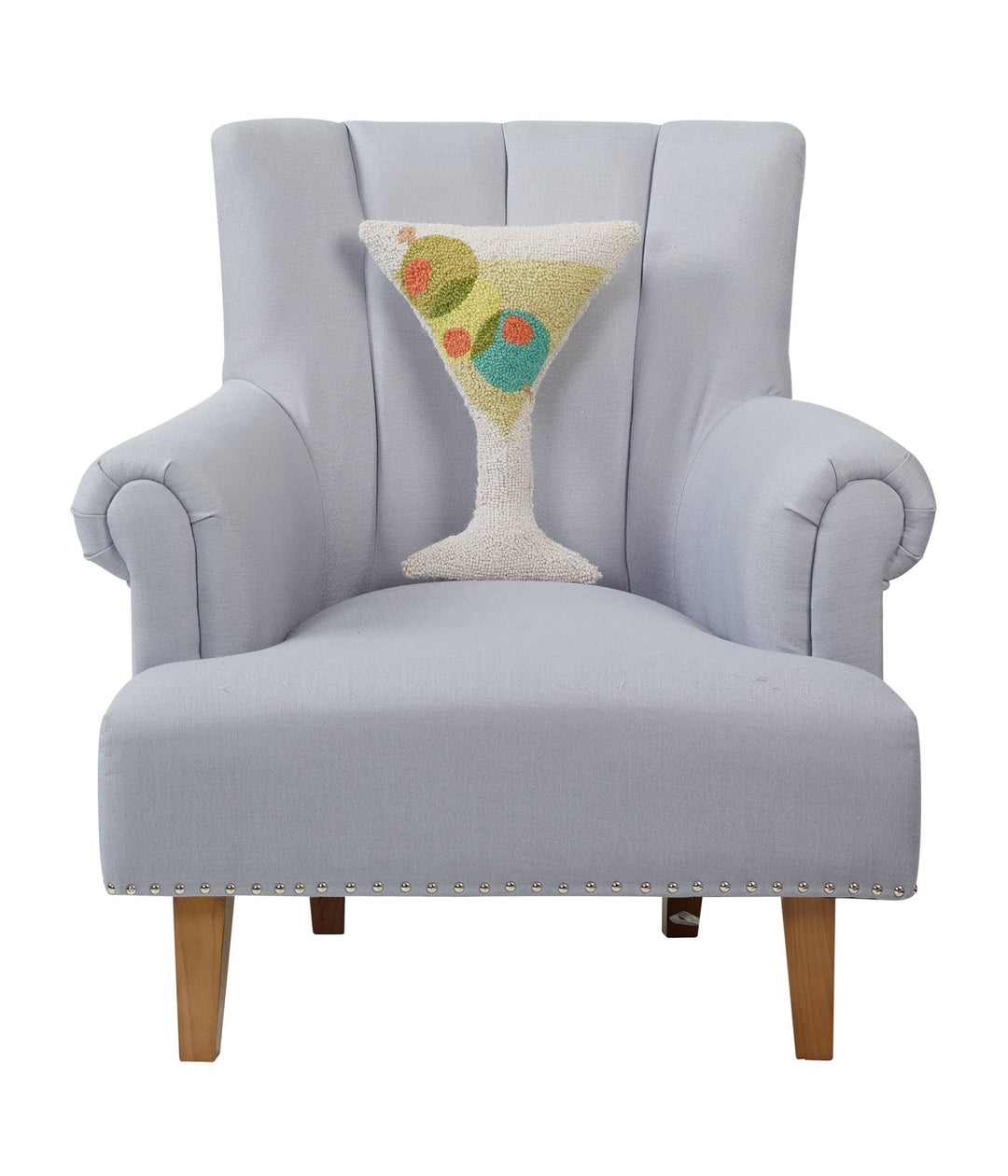 Martini Glass Shaped Hook Pillow - Ampersand - Something Splendid Co.