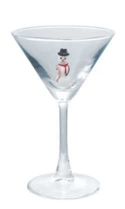 Martini Glasses with Holiday Figures, 8 Styles - Something Splendid Co.