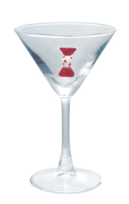 Martini Glasses with Holiday Figures, 8 Styles - Something Splendid Co.
