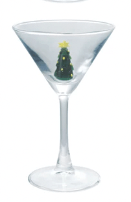 Martini Glasses with Holiday Figures, 8 Styles - Something Splendid Co.