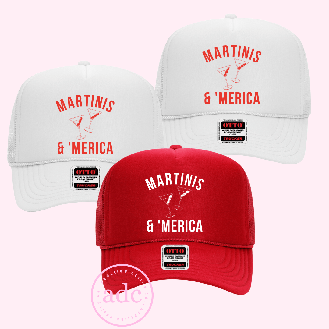MARTINIS & 'MERICA Trucker Hat - Something Splendid Co.