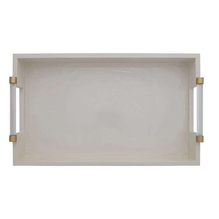 MDF Lacquered Tray - Cream - Something Splendid Co.