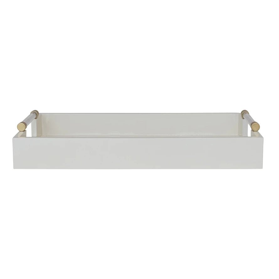 MDF Lacquered Tray - Cream – Something Splendid Co.