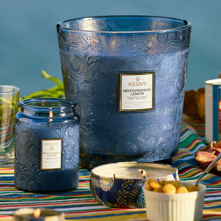 Mediterranean Lemon 5 Wick Hearth Candle - Something Splendid Co.