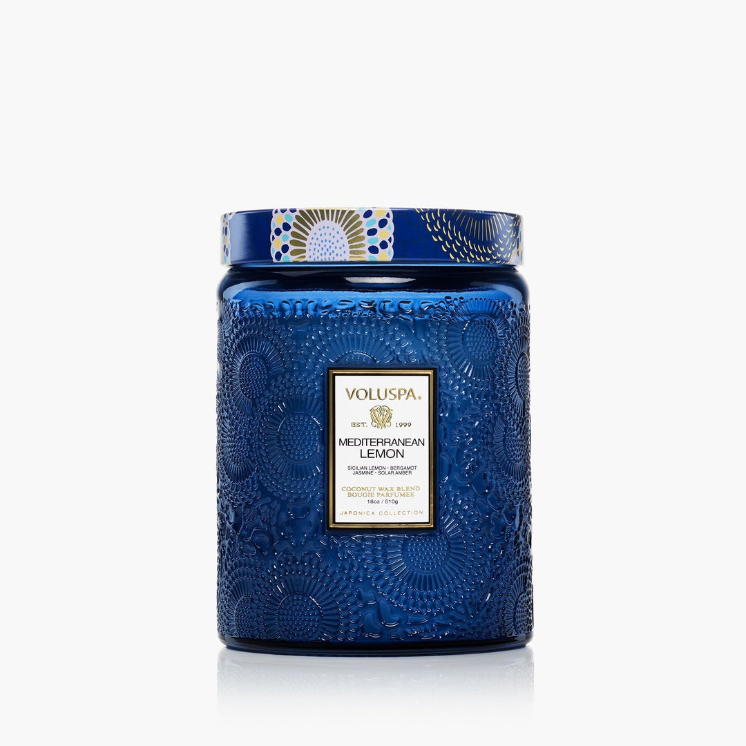 Mediterranean Lemon Large Jar Candle - Something Splendid Co.
