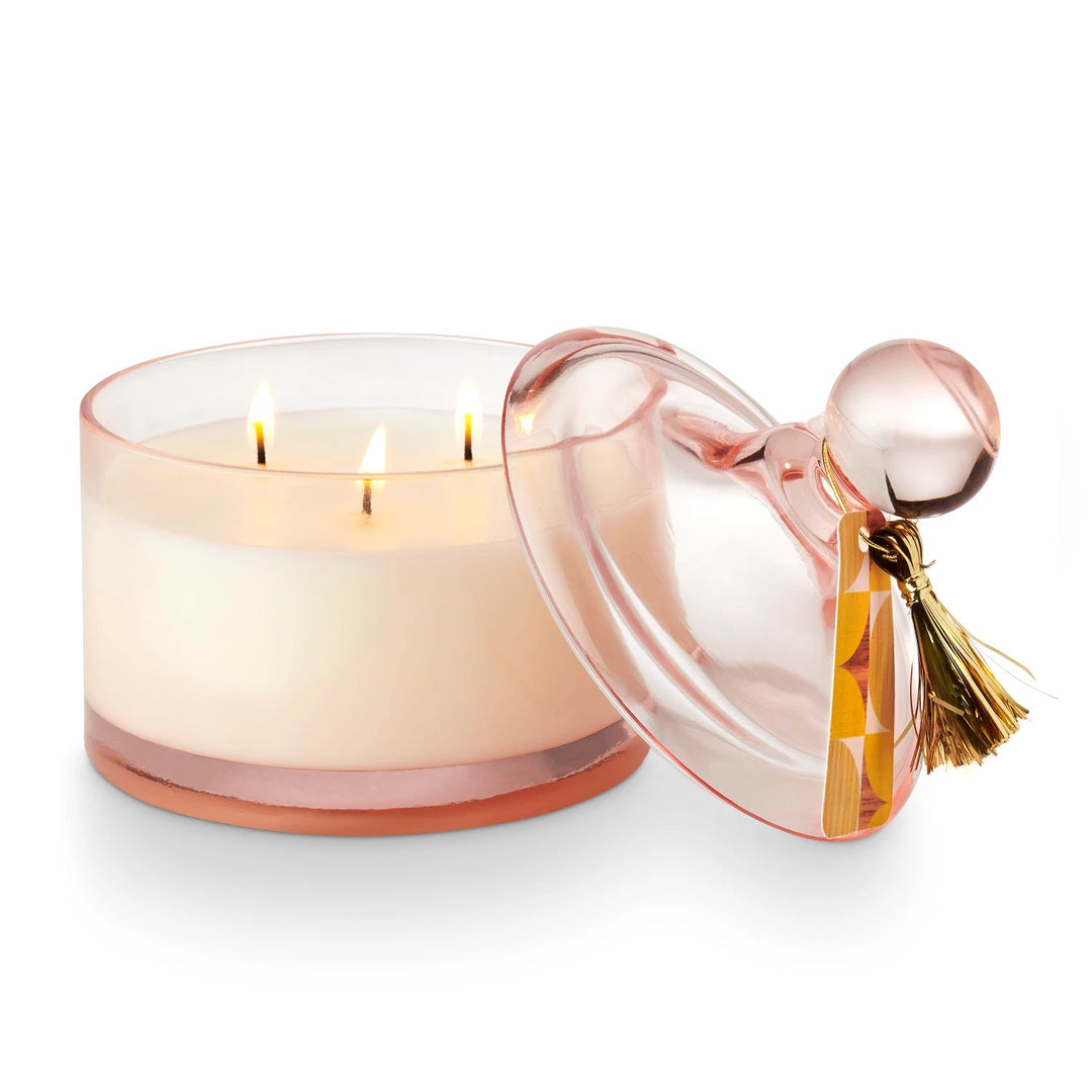 Memory Lane Lidded Glass Candle | Popcorn Garland - Something Splendid Co.