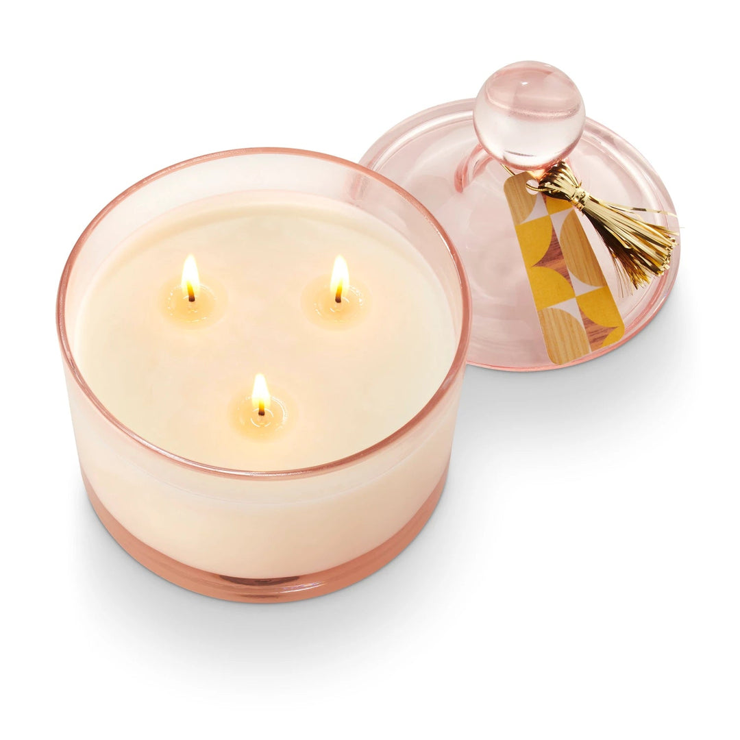 Memory Lane Lidded Glass Candle | Popcorn Garland - Something Splendid Co.