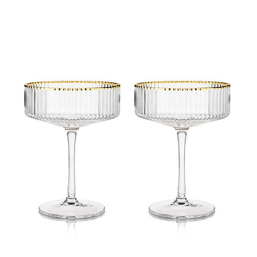 Meridian Coupe Glasses (set of 2) - Something Splendid Co.