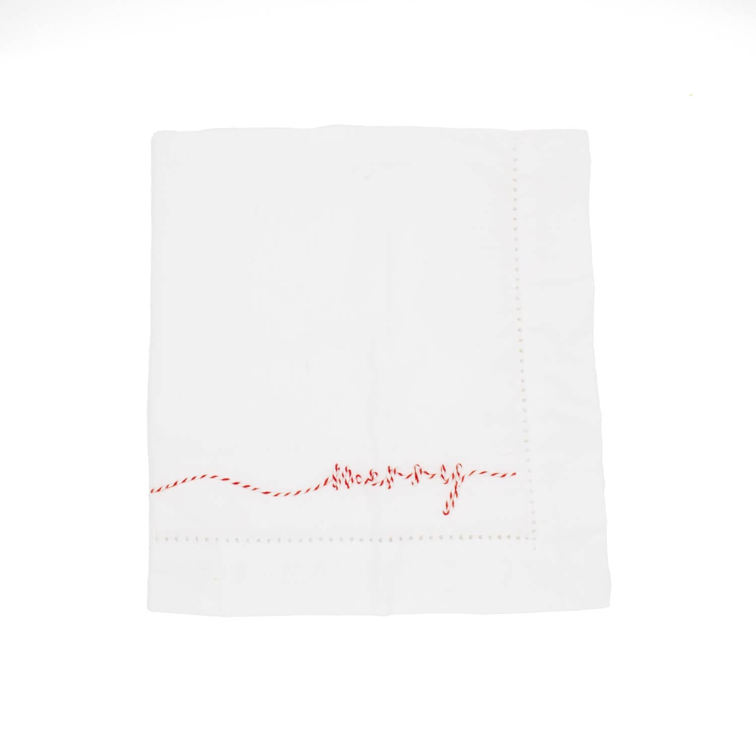 Merry Embroidered Napkins Set