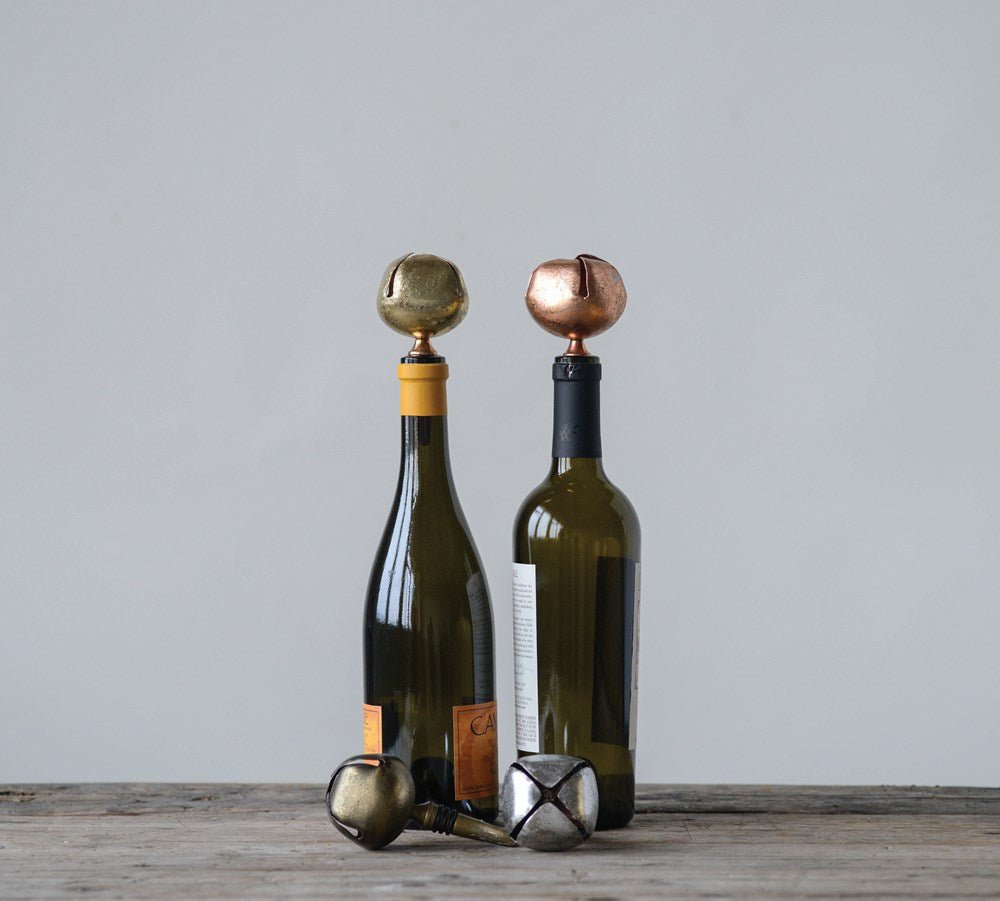 Metal Bell Bottle Stopper, 4 Colors - Something Splendid Co.