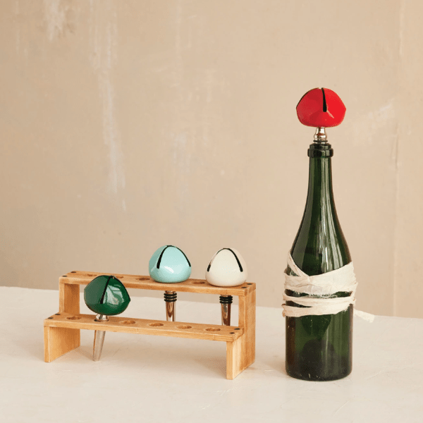 Metal Bell Bottle Stopper, 4 Colors - Something Splendid Co.