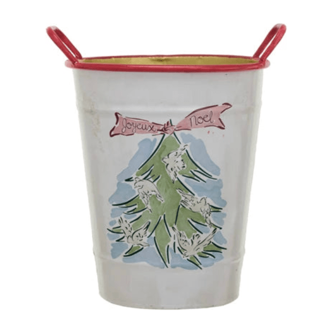 Metal Holiday Buckets w/ Handles - Something Splendid Co.