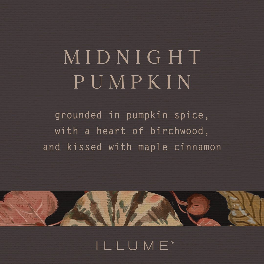 Midnight Pumpkin Small Radiant Glass Candle - Something Splendid Co.