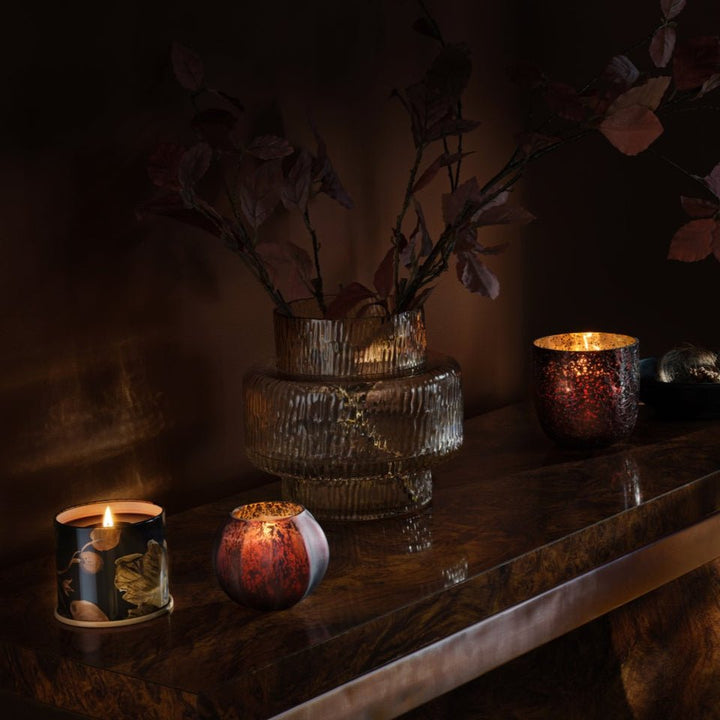 Midnight Pumpkin Small Radiant Glass Candle - Something Splendid Co.