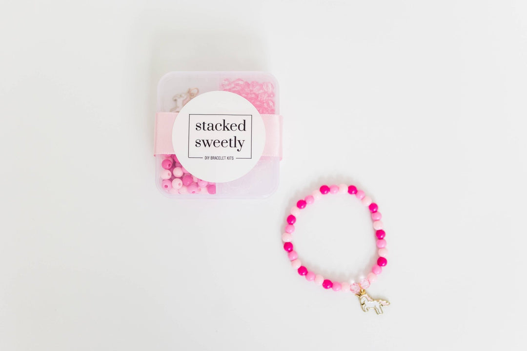 Mini Unicorn Dreams DIY Bracelet Craft Kit, Birthday Favor - Something Splendid Co.