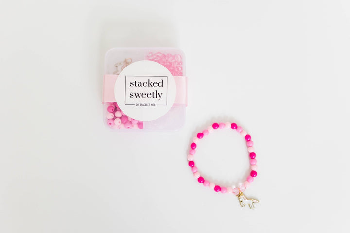 Mini Unicorn Dreams DIY Bracelet Craft Kit, Birthday Favor - Something Splendid Co.
