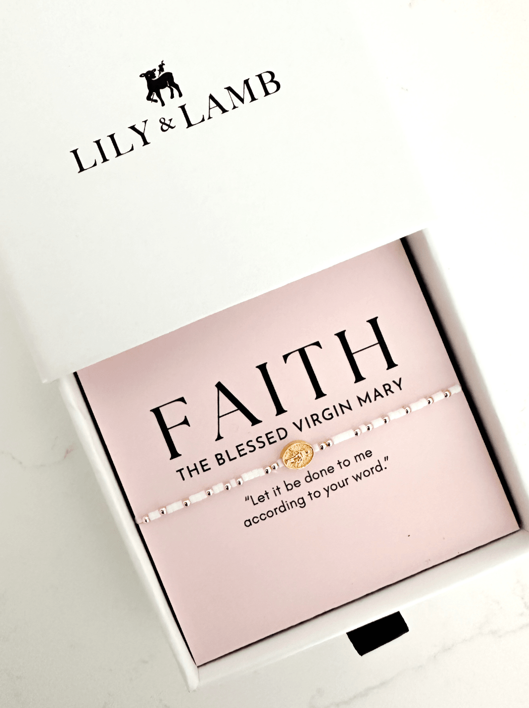 Miraculous Medal Bracelet: Adults / Marian Pink - Something Splendid Co.