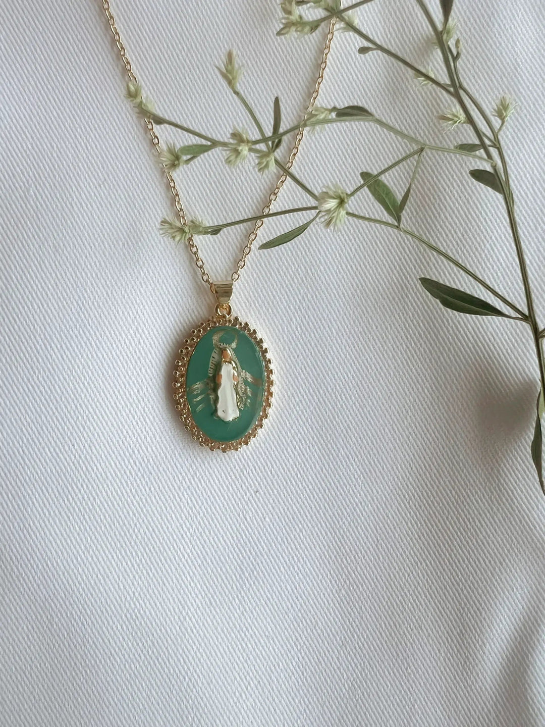 Miraculous Medal (Medal of Our Lady of Graces) Necklace - Something Splendid Co.