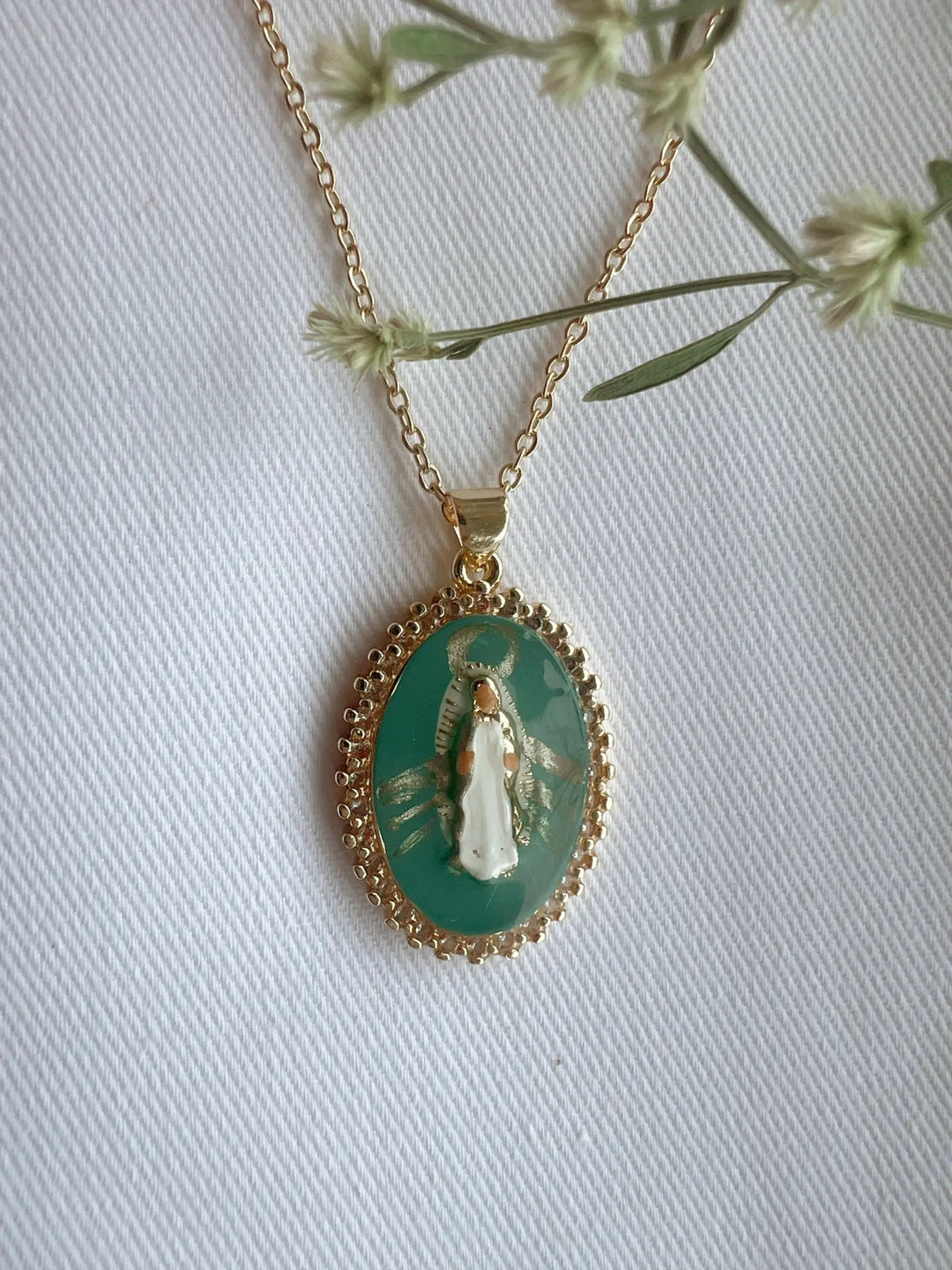 Miraculous Medal (Medal of Our Lady of Graces) Necklace - Something Splendid Co.