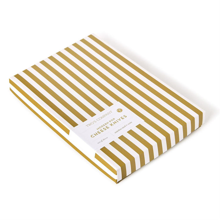 Modern Pop White Beaded Cheese Knives - Set of 3 - Something Splendid Co.