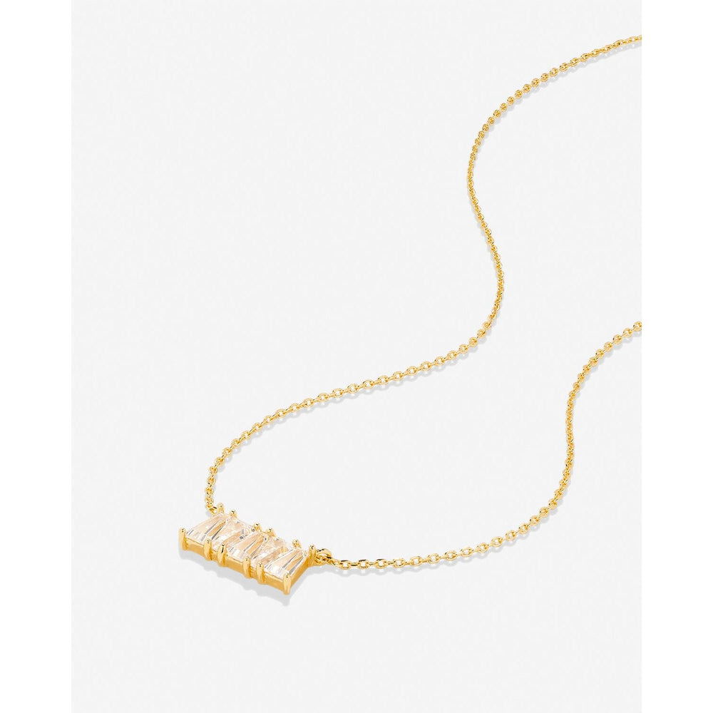 Mom Baguette Dainty Necklace - Something Splendid Co.