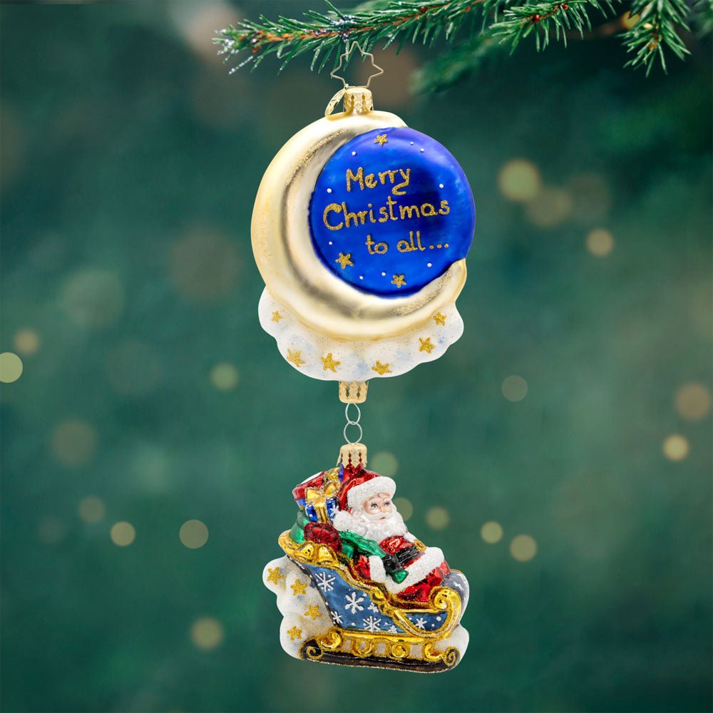 Moonlight Sleigh Ride Ornament - Something Splendid Co.