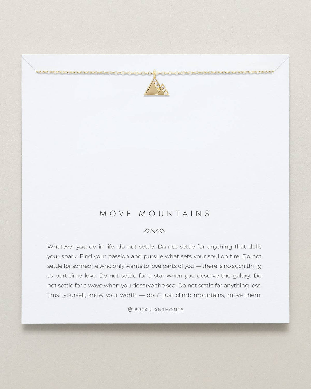 Move Mountains Necklace - Something Splendid Co.