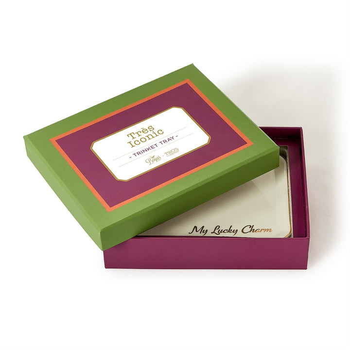 My Lucky Charm Icon Trinket Tray with Gift Box - Something Splendid Co.