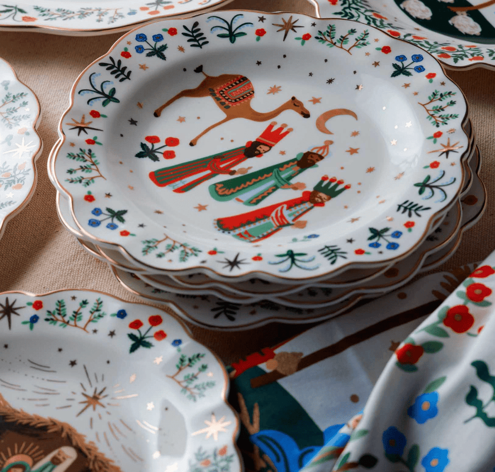 Nativity Porcelain Dessert Plate Set of 4 - Something Splendid Co.