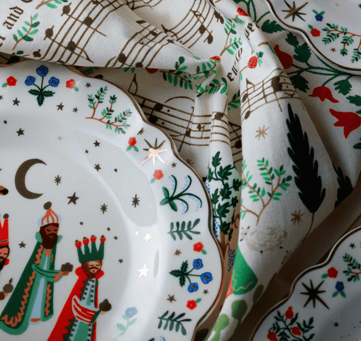 Nativity Porcelain Dessert Plate Set of 4 - Something Splendid Co.