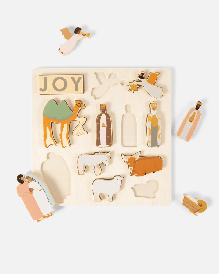 Nativity Wooden Puzzle | Gift | Kids Toy Christian Catholic - Something Splendid Co.