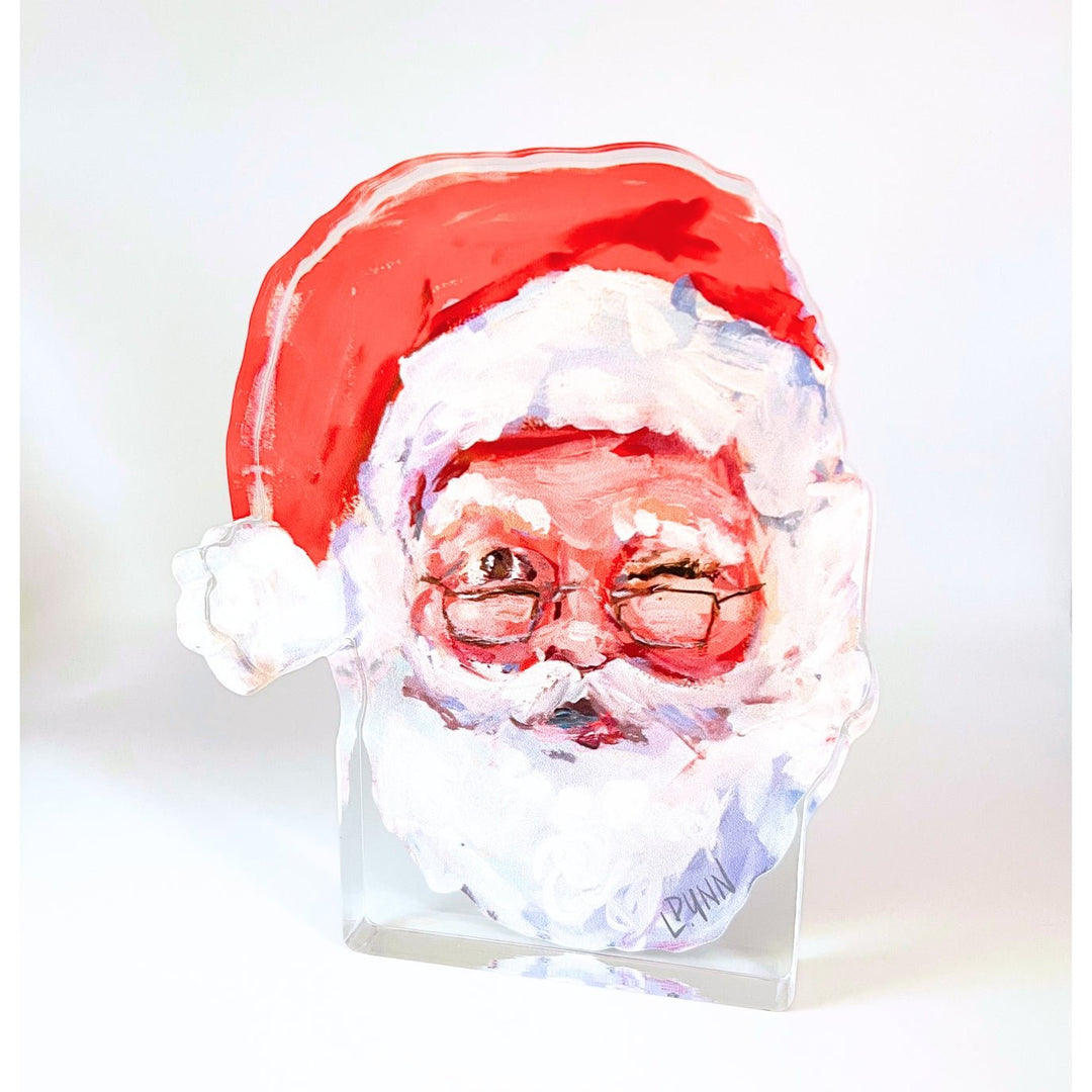 Naughty or Nice Santa Acrylic Block - Something Splendid Co.