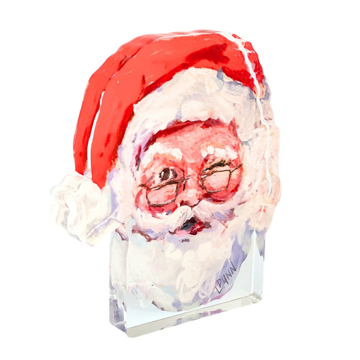 Naughty or Nice Santa Acrylic Block - Something Splendid Co.