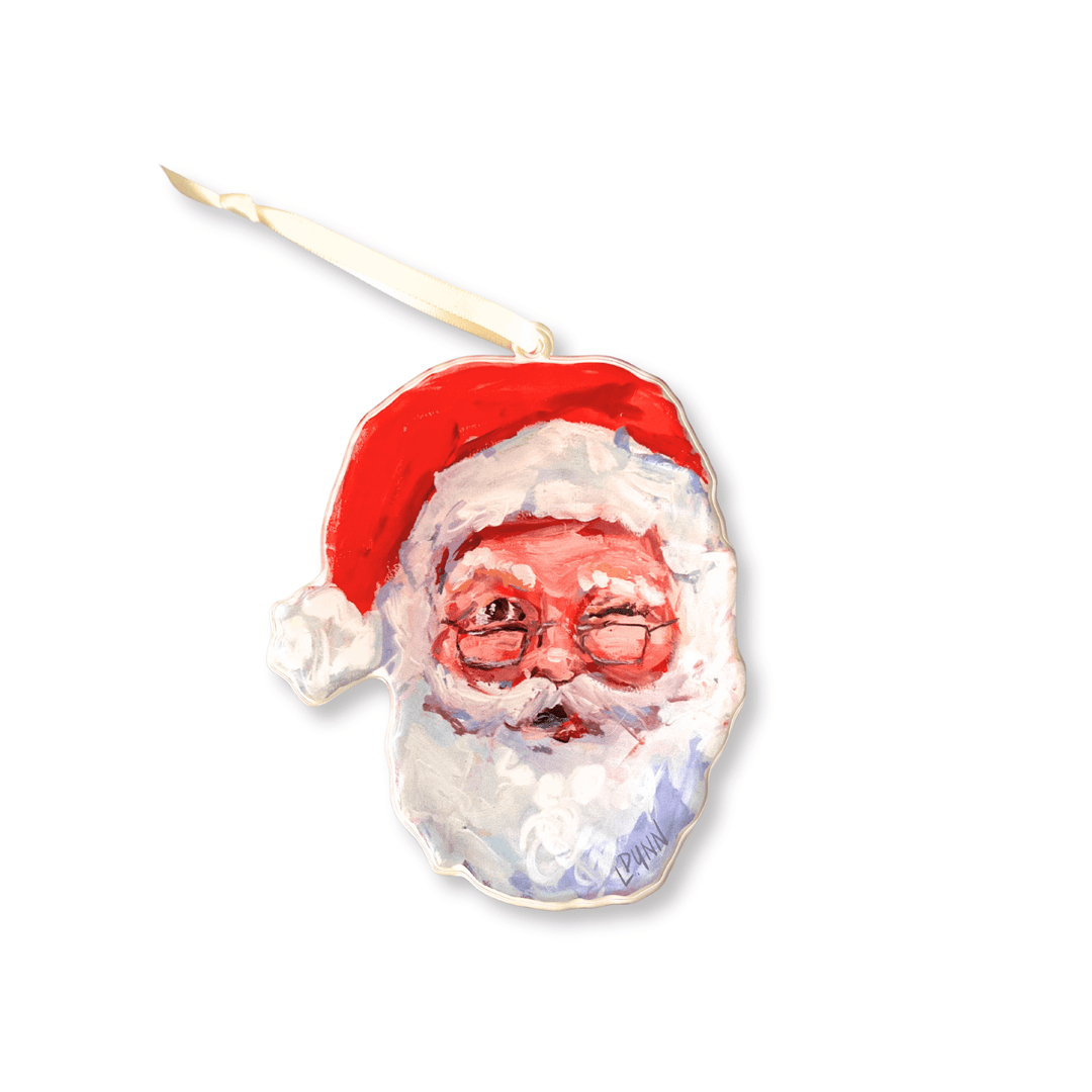 NAUGHTY OR NICE SANTA ORNAMENT - Something Splendid Co.