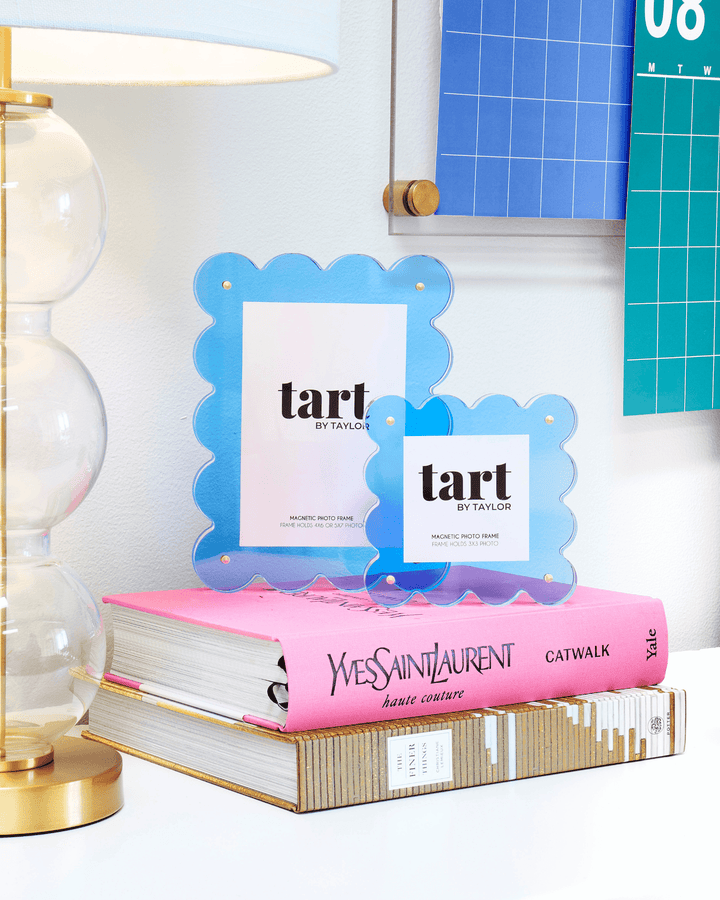 Neon Blue Mini Acrylic Picture Frame - Something Splendid Co.