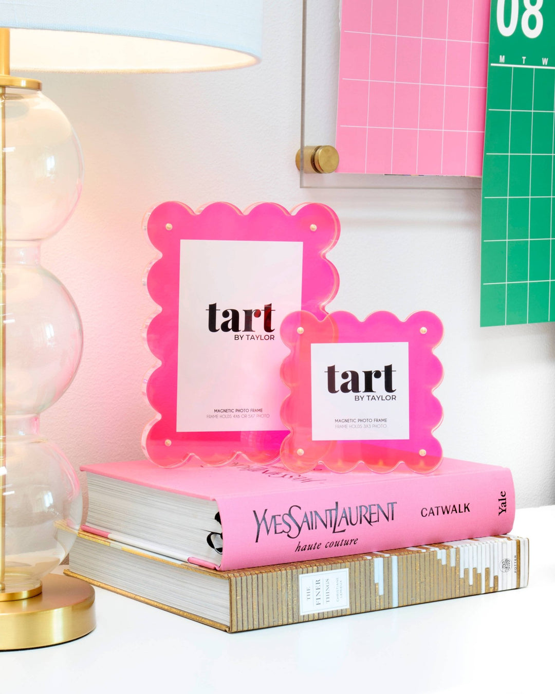 Neon Pink Mini Acrylic Picture Frame - Something Splendid Co.