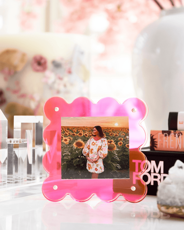 Neon Pink Mini Acrylic Picture Frame - Something Splendid Co.