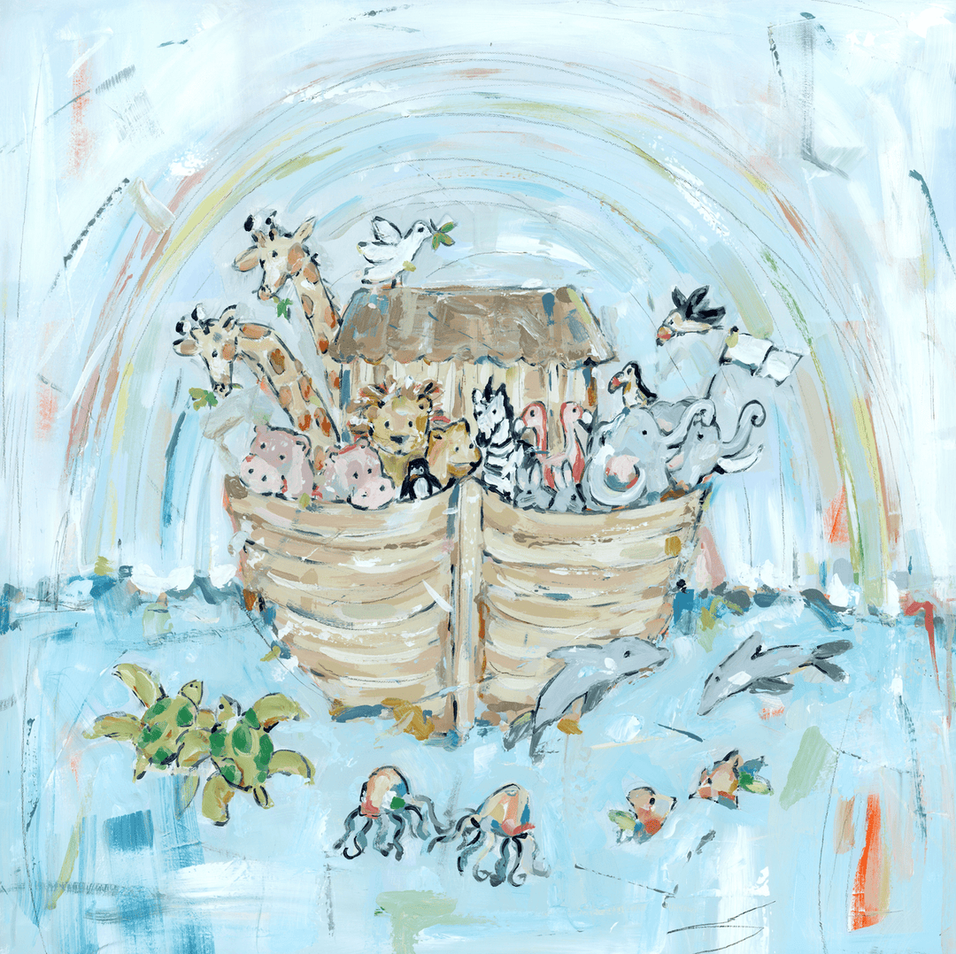 "Noah's Ark III" hand - signed paper print - Something Splendid Co.