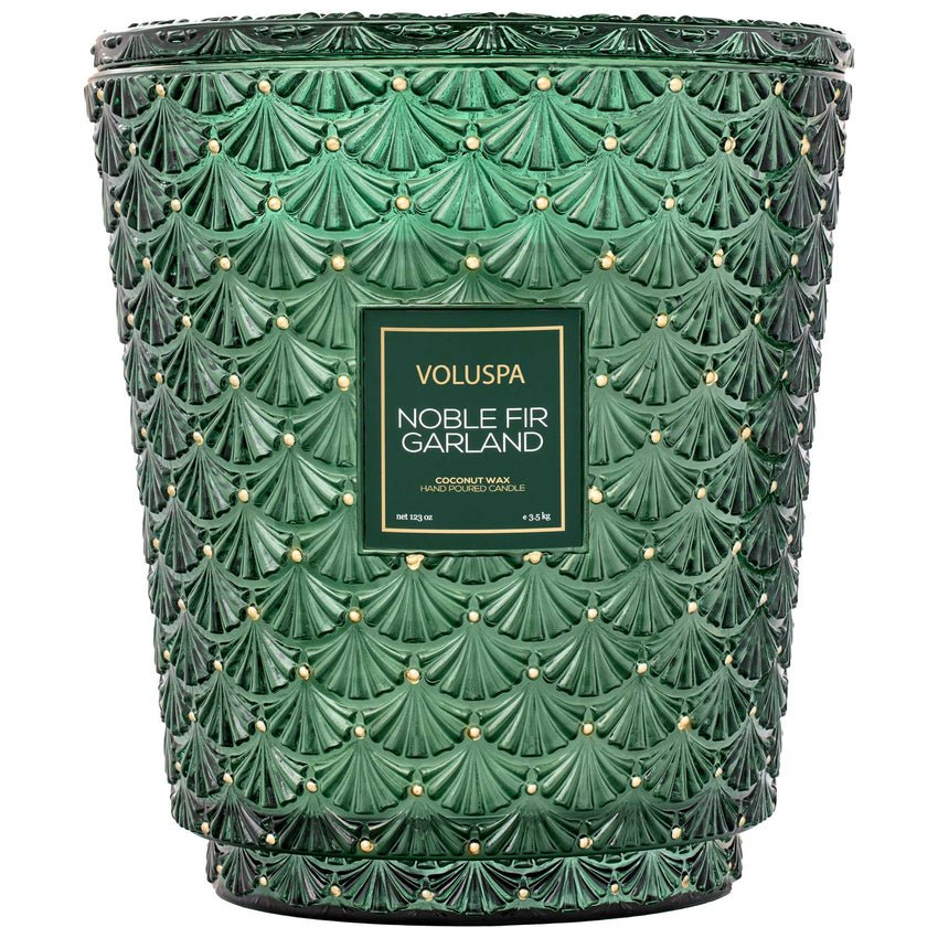 Noble Fir Garland 5 Wick Candle - Something Splendid Co.