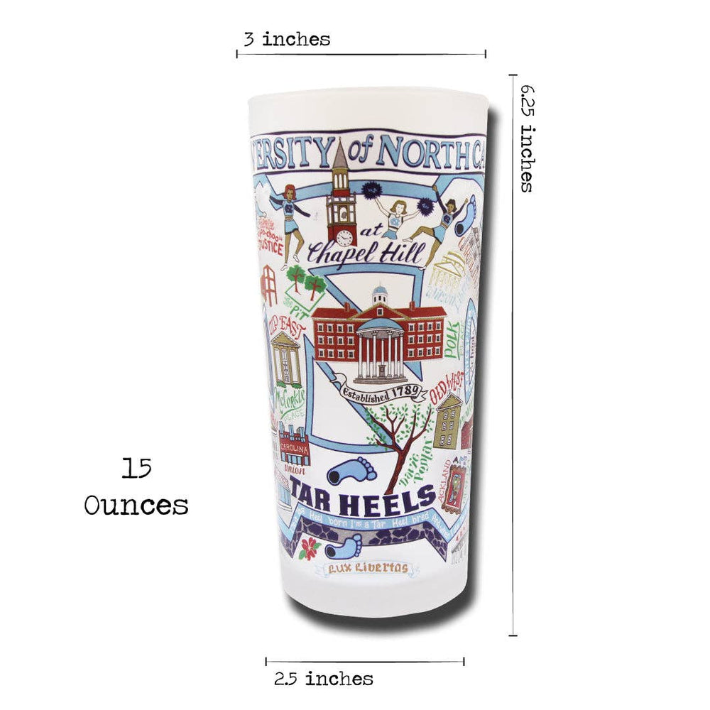 North Carolina, University of Collegiate Drinking Glass - Something Splendid Co.