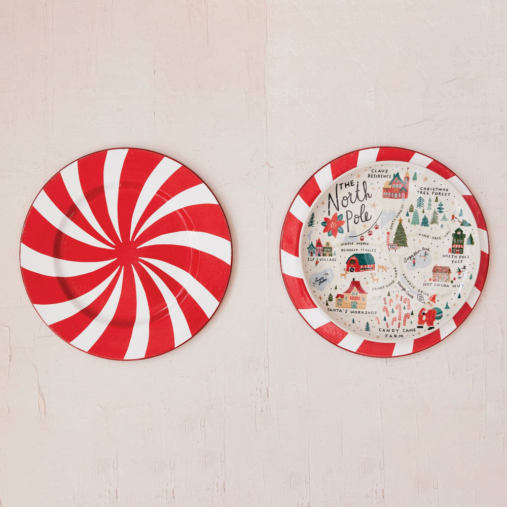 North Pole Stoneware Plate, 11 inch - Something Splendid Co.
