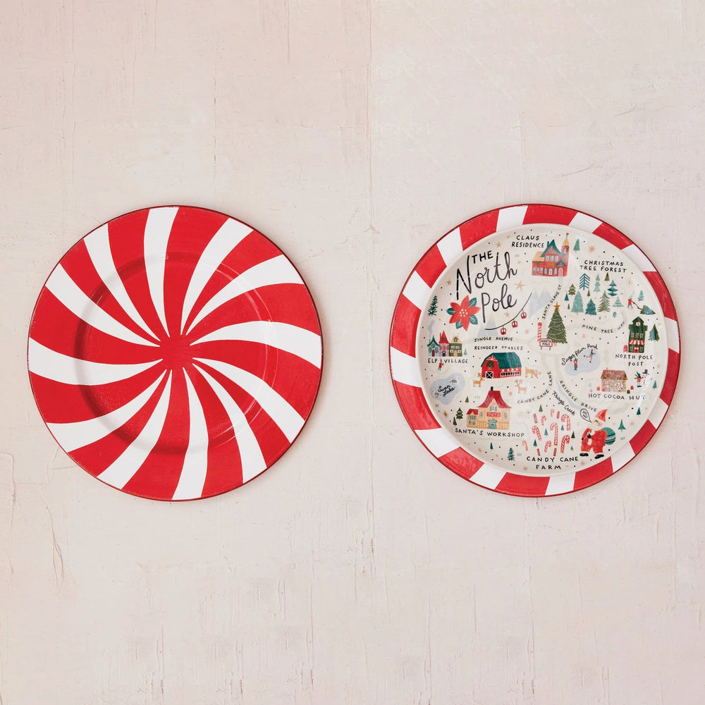 North Pole Stoneware Plate - Something Splendid Co.