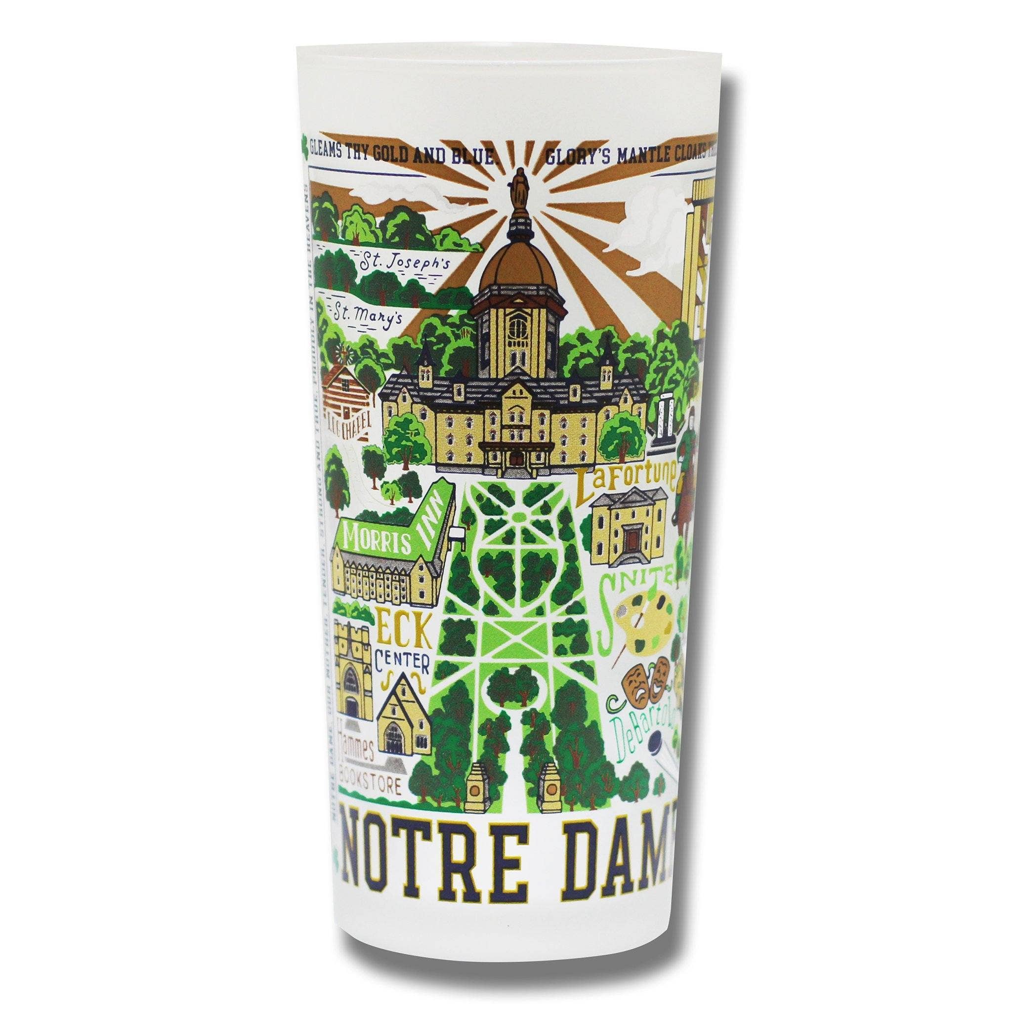 Something Splendid Co. Notre Dame University Drinking Glass - Thumbnail 2